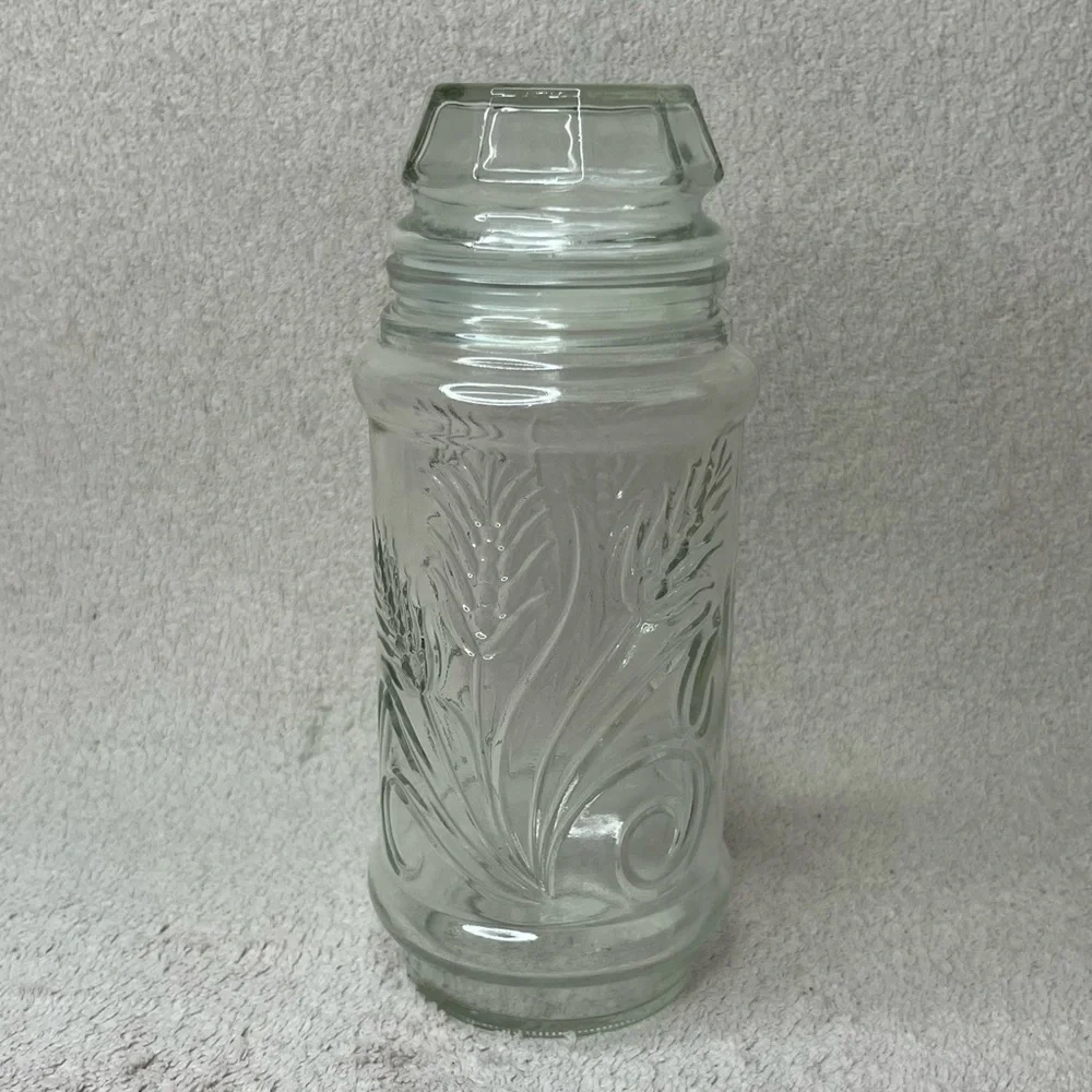 Vintage Mr Peanut Reusable Glass Jar 1982 VTG Retro 80s Kitchen Storage Collect
